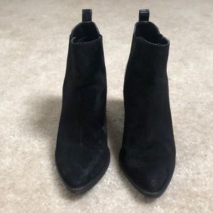 Topshop Pointed Toe Block Heel Ankle Booties